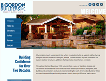 Tablet Screenshot of bgordonbuilders.com